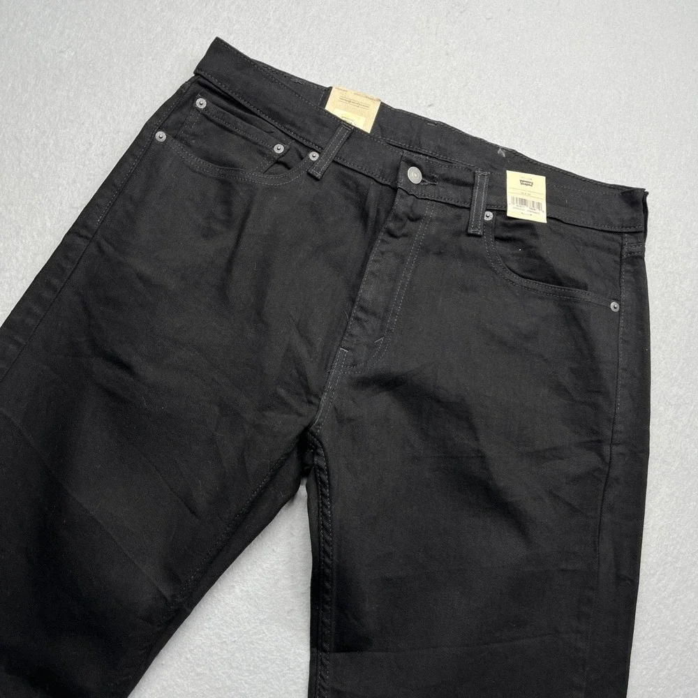 Levi's 505 Regular Fit Jeans Black 36x34 New With Tags Streetwear Classic Denim
